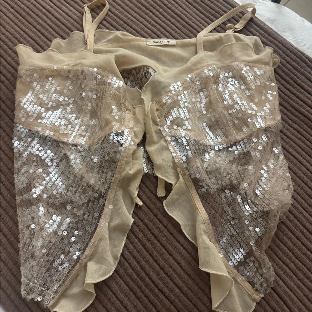 Sunday Cream Sheer Blouse